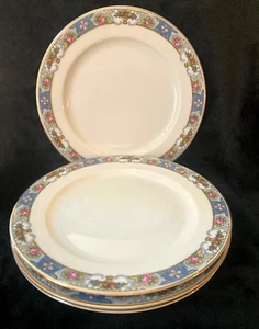 4 Vtg. Black Knight "Rosarie" Luncheon PLates 9.25" Discontinued Piece MUST SEE! - Picture 1 of 5