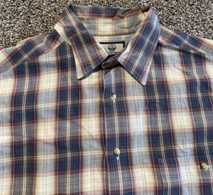 Dockers Khakiware Mens Button Down Shirt Size Large Brown Plaid Long Sleeve  - Picture 1 of 7