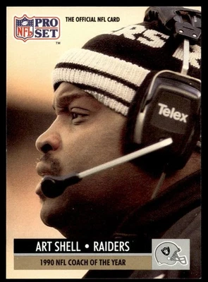 1991 Pro Set Art Shell Los Angeles Raiders #4 - Image 1 of 2