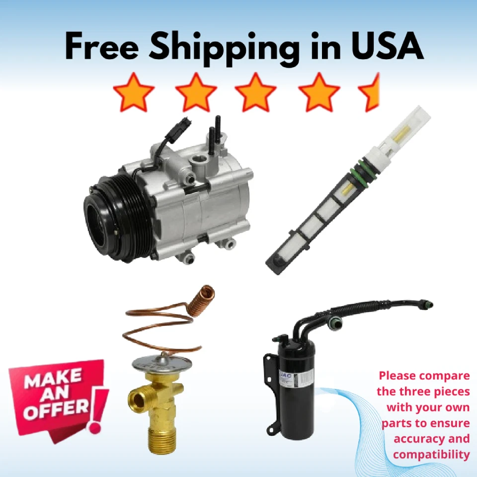 Kit Compresor A/C Fit Ford E-350 Super Duty 2005-2007, Ford E-450 Super Duty 20 Foto 1 de 1