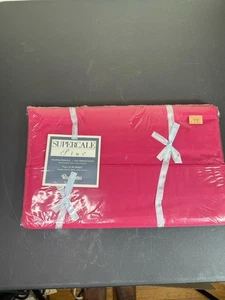 Vintage Wamsutta Supercale Plus Full Flat Sheet Flame Red 200TC NIP USA - Picture 1 of 2