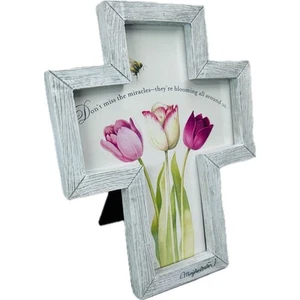 Hallmark Nature's Sketchbook Cross Frame by Marjolein Bastin - Picture 1 of 11