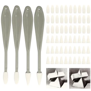 VEGCOO 4 Pcs Sketch Wiper Set with 60 Sponge Heads for Art - Picture 1 of 7