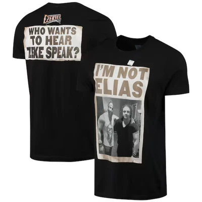 WWE Men's Graphic Wrestling T-Shirt Ezekial Black Top - New - Image 1 of 3