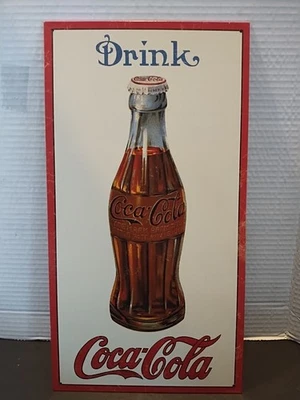 Coca-Cola VTG Retro Sign Collectible Tin Poster 1915 Bottle 8.5"x16” - Image 1 of 4