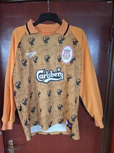 Vintage 1996-97 Liverpool Goalkeeper Shirt, Adults, Size medium, REEBOK - Picture 1 of 8