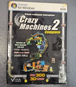 Crazy Machines 2 Complete Edition Video Game DVD Disc for Windows Viva Media New - Picture 1 of 4