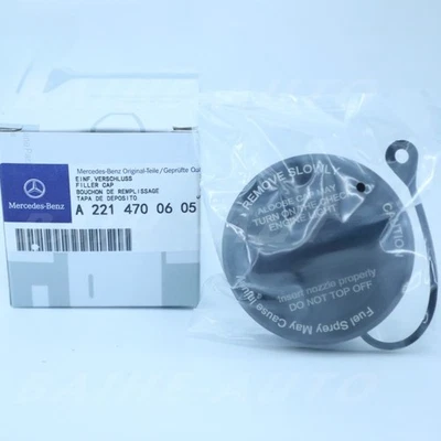 OEM 2214700605 Nuevo Mercedes Benz Tapa de llenado del tanque de combustible gasolina con correa W203 W221 Foto 1 de 4