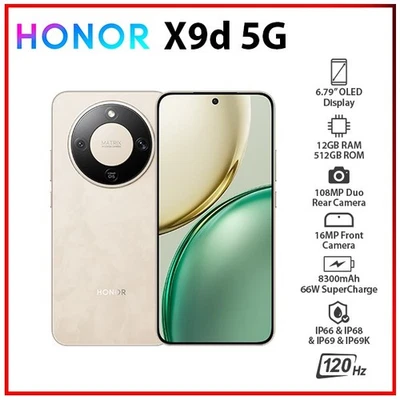 HONOR X9d 5G 12GB+512GB GOLD Dual SIM Octa Core Unlocked Android Mobile Phone - Bild 1 von 4