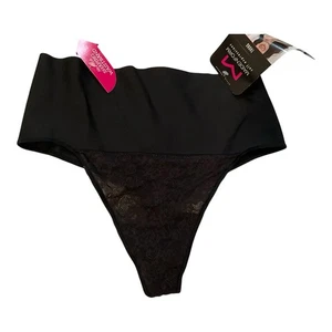 NEU Maidenform Self Expressions Damen Tame Your Tummy Tanga schwarz Größe Large - Bild 1 von 2