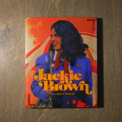 JACKIE BROWN LIMITED STEELBOOK 4K+BLU-RAY+DIGITAL+SLIPCOVER SEALED FREE SHIPPING - Image 1 of 2