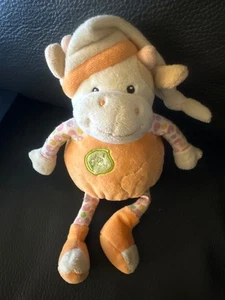 Kuscheltier KUH COW Blatt orange 16 cm weiß orange KUH gispy keine Musik - Bild 1 von 3