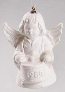 Goebel Angel Bell Ornament Angel With Drum-White - No Box 3923979 - Picture 1 of 1