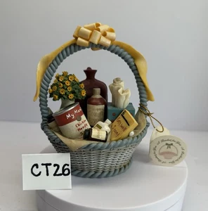 Artisan Flair A BASKET FOR YOU Get Well Soon Recovery Sick Figurine Gift Statue - Picture 1 of 9