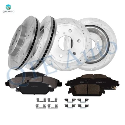 12 rotores de freno perforados F 330-R 345 - pastillas de freno para Cadillac Escalade ESV 2015-2020 Foto 1 de 4