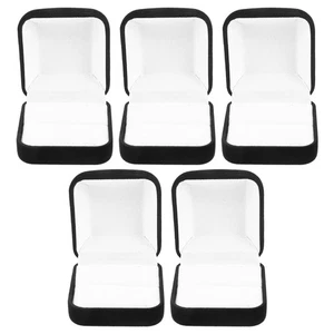 5 Stück Box Braut Miss Verlobung Schmuckkästchen Organizer Beflockung - Bild 1 von 12