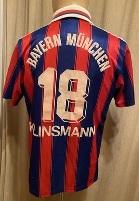 FC Bayern München Original Adidas Trikot 1995-1997 "OPEL" + Nr.18 Klinsmann Gr.S - Bild 1 von 4