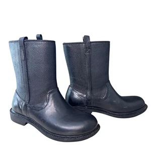 Bogs Damen schwarz Mason Leder Gummi wasserdicht Schlupfstiefel Größe 9 - Bild 1 von 15