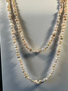 Süsswasser Perlenkette quer gebohrt - 99 cm - Bild 1 von 1