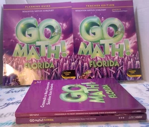 Lot of 4 HMH GO Math Florida 3rd Grade Math books - Picture 1 of 6