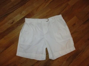 Damen Lauren Ralph Lauren weiß tiefe Taschen Shorts mit Gürtel Größe 8 - Bild 1 von 3