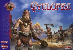 DARK ALLIANCE 1:72 FANTASY SET ALL72054 CYCLOPES 12 FIGURES / 4 POSES - GREY - Picture 1 of 2
