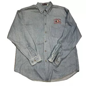 Vintage Florida State Seminoles Hemd Herren Large blau Denim 1999 National Champs - Bild 1 von 7