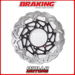 WK126L DISCO FRENO ANTERIORE SX BRAKING KAWASAKI KX F 450 2010 - WAVE FLOTTANTE - Foto 1 di 5