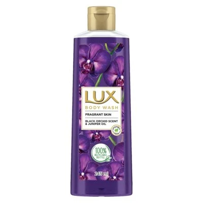 Gel de ducha Lux, fragancia de orquídea negra y aceite de enebro lavado corporal sin parabenos Foto 1 de 4