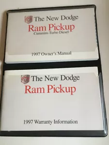 The New Dodge RAM PickUp Cummins Turbo 1997 Owner´s Manual Handbook Handbuch BA - Picture 1 of 5