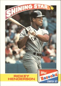 1989 (ATHLETICS) Bazooka #14 Rickey Henderson