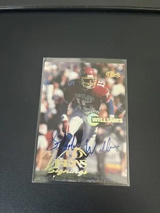 1996 Classic Visions Signings Silver Foil /385 Stepfret Williams Rookie Auto - Picture 1 of 3