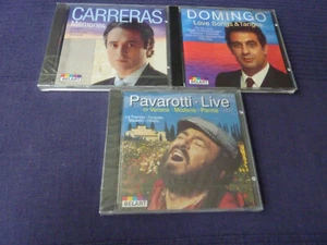 3CD Tenors Carreras Pavarotti (both sealed) Domingo Decca Philips Deutsche Gramm - Picture 1 of 8