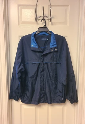 Chaqueta cortavientos convertible de golf PGA Tour para hombre talla XL azul marino cremallera completa Foto 1 de 4