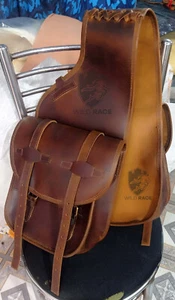 WILD RACE Westernpferd Satteltasche Echtleder Satteltasche Ledertasche - Bild 1 von 3