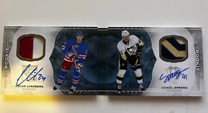 Oscar Lindberg & Daniel Spring 2015-16 The Cup Dual Rookie Auto Bookmark 04/18 - Picture 1 of 6
