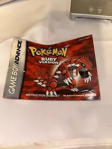 Pokemon Rubin Version (Gameboy Advance GBA, 2002) nur Anleitung - Bild 1 von 4