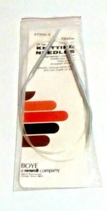 Boye Rundstricknadel DIANA 29" Größe 8 Silber 47350-8 NEU USA - Bild 1 von 3