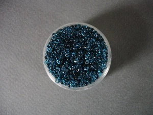 Glass Rocailles Seed Beads Inside Lined Dk Turquoise 11/0 50g - Picture 1 of 1