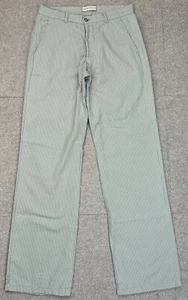 Emporio Armani Vtg Men Striped Slash Pockets Casual Pants Size 36 (Actual 30x34) - Picture 1 of 11