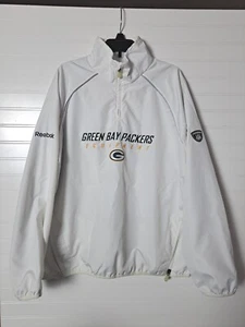 Green Bay Packers Football Jacket Windbreaker Reebok NFL Equipment Women's Med - Picture 1 of 7