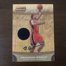 Brandon Wright 2007-08 Topps Trademark Moves Rookie Jersey Autograph #’d 11/50