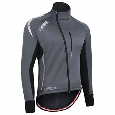 Zimco Pro Bike Jacket Cycling High Viz Jacket Winter Soft Shell Wind Jacket Gray - Image 1 of 4