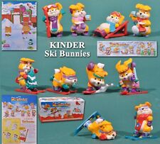 Kinder France 1998, « Ski Bunnies », série complète + 1 BPZ + décors