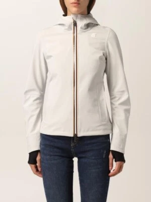 K-Way Women's Jacket Lil Bonded Micro Ripstop K008Jx0 Pink Papyrus Sz. 8 NWT - Image 1 of 4