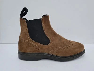 Grisport Tronchetto Uomo in Pelle Scamosciata Con Elastici - Colore : Torba