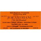 JOE SATRIANI Concert Ticket Stub PORTLAND OREGON 5/18/00 CRYSTAL BALLROOM Rare