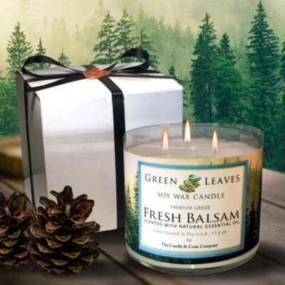 Vela de invierno, vela de Navidad, vela de soja, elige tu aroma, vela de 17 oz Foto 1 de 4