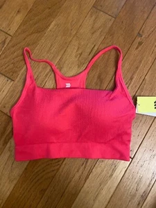 Nuevo con etiquetas Sujetador deportivo acolchado All In Motion rosa acanalado espalda deportiva talla XL - Imagen 1 de 5
