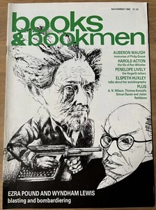 BOOKS AND BOOKMEN Magazine NOV 1985 Philip Norman Ezra Pound Harold Acton - Imagen 1 de 6